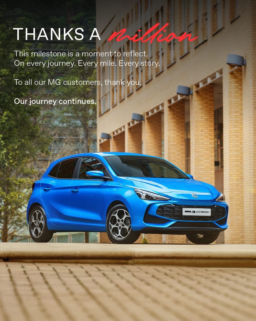 MG Celebrates One Million Deliveries Milestone